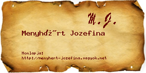 Menyhért Jozefina névjegykártya